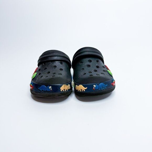 Kids Cute and Comfy Black Dinosaur Clogs Size 7 - Picture 2 of 7